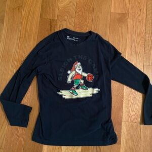 Under Armour Basketball Santa Holiday Tee Shirt